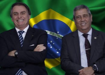 Bolsonaro, Braga Netto, bandeira do Brasil